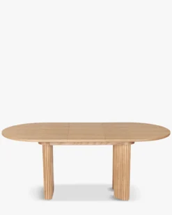 Table à manger extensible, pour 4-6 personnes, Bois de frêne naturel, L150-190 Adriano