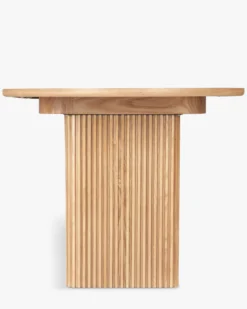 Table à manger extensible, pour 4-6 personnes, Bois de frêne naturel, L150-190 Adriano