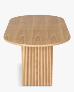 Table à manger extensible, pour 4-6 personnes, Bois de frêne naturel, L150-190 Adriano