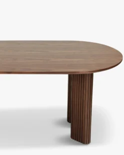 Table à manger, pour 4 personnes, Bois de noyer veiné, L150 Adriano