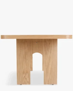 Table à manger, pour 8 personnes, bois de chêne naturel, L220 Danbury