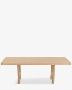 Table à manger, pour 8 personnes, bois de chêne naturel, L220 Danbury