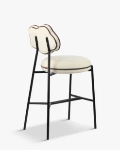 Tabouret de bar, Blanc écru texturé, H71 Arty