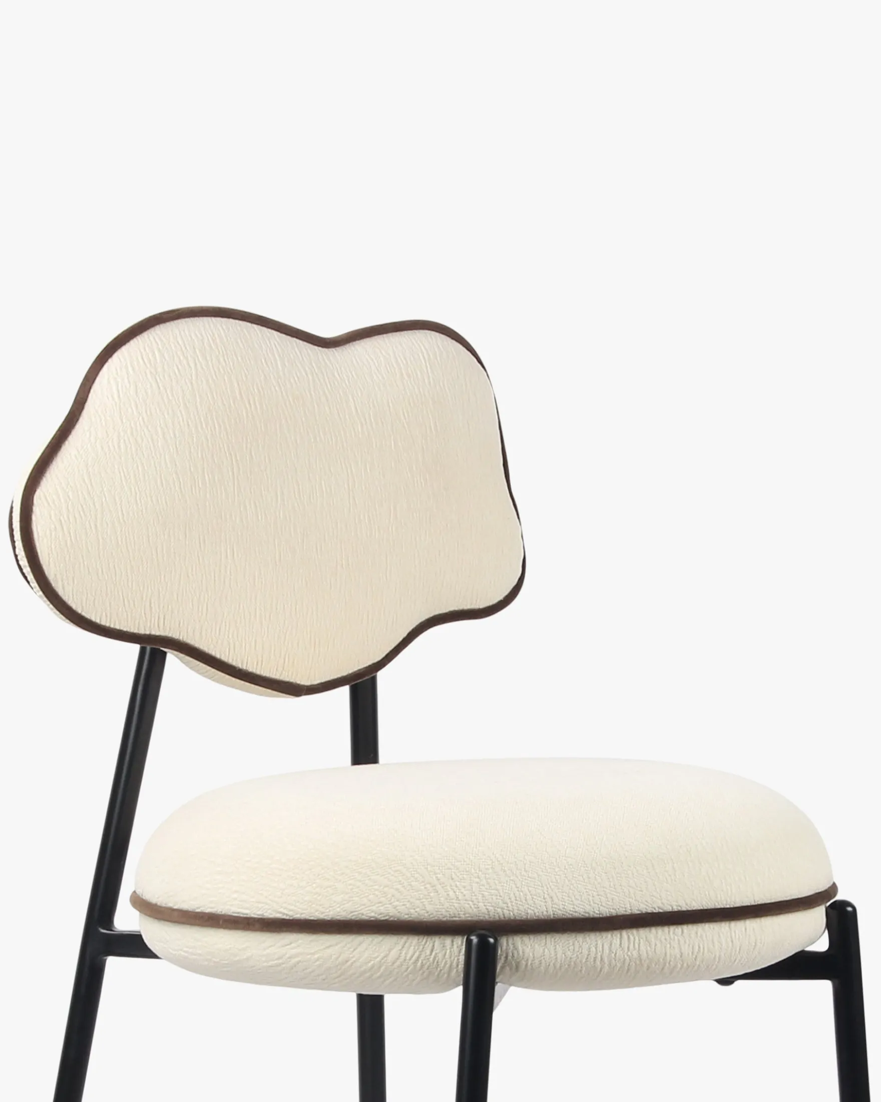 Tabouret de bar, Blanc écru texturé, H71 Arty