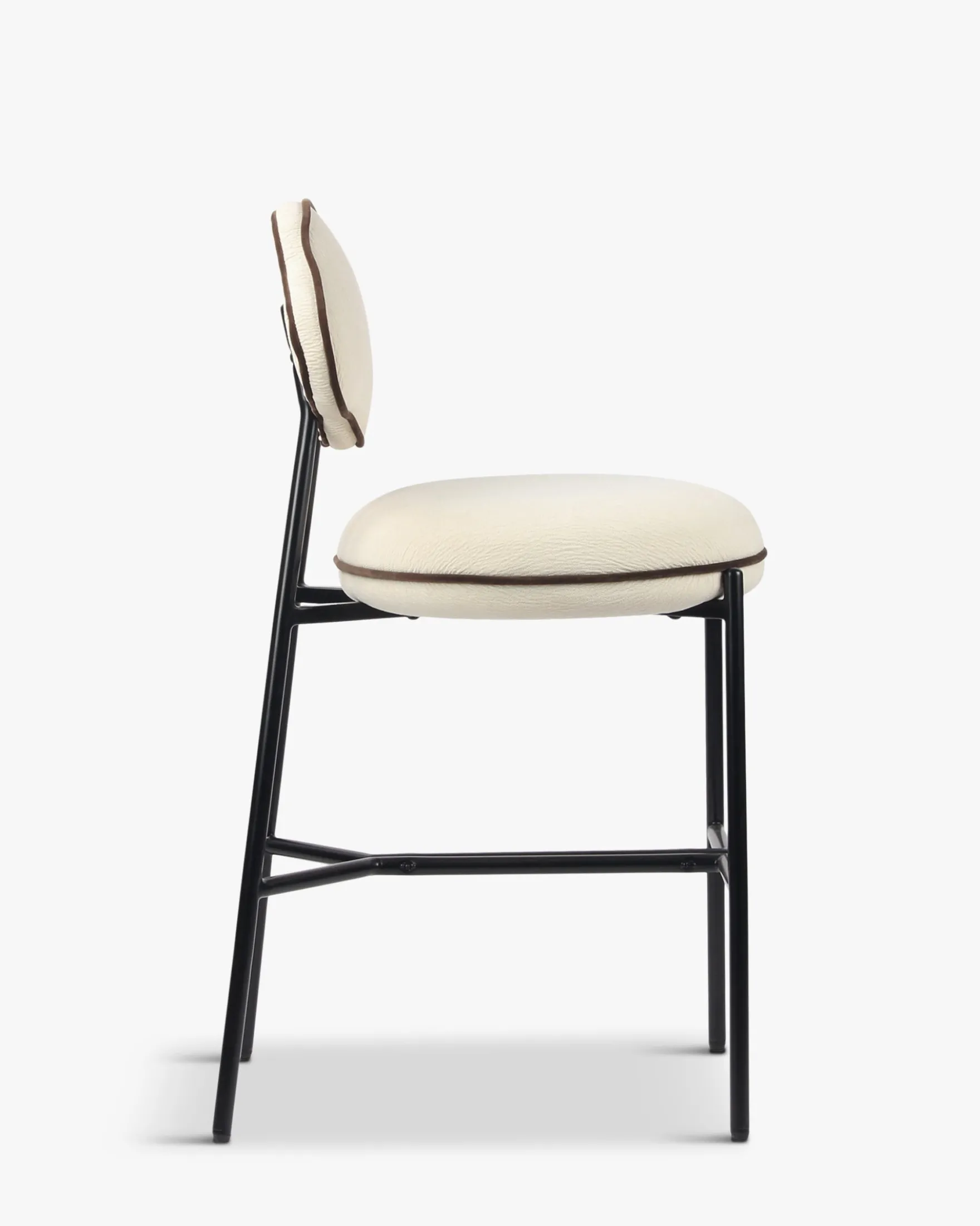 Tabouret de bar, Blanc écru texturé, H71 Arty