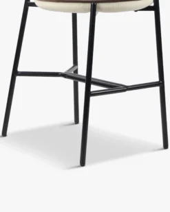 Tabouret de bar, Blanc écru texturé, H71 Arty