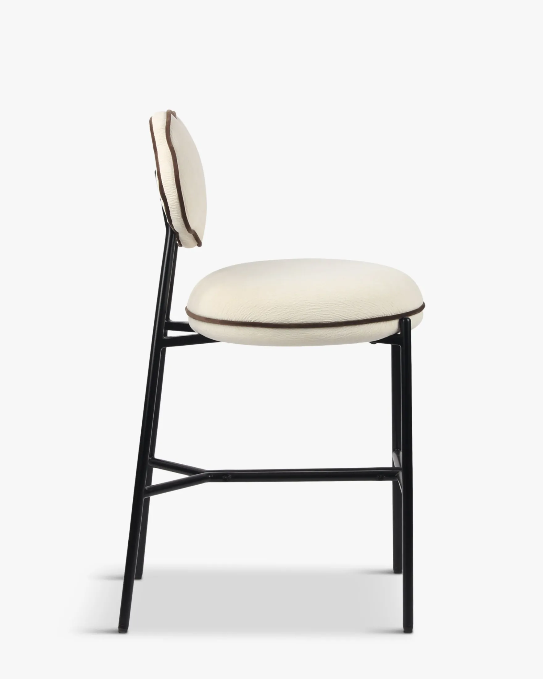 Tabouret de bar, Blanc écru texturé, H71 Arty