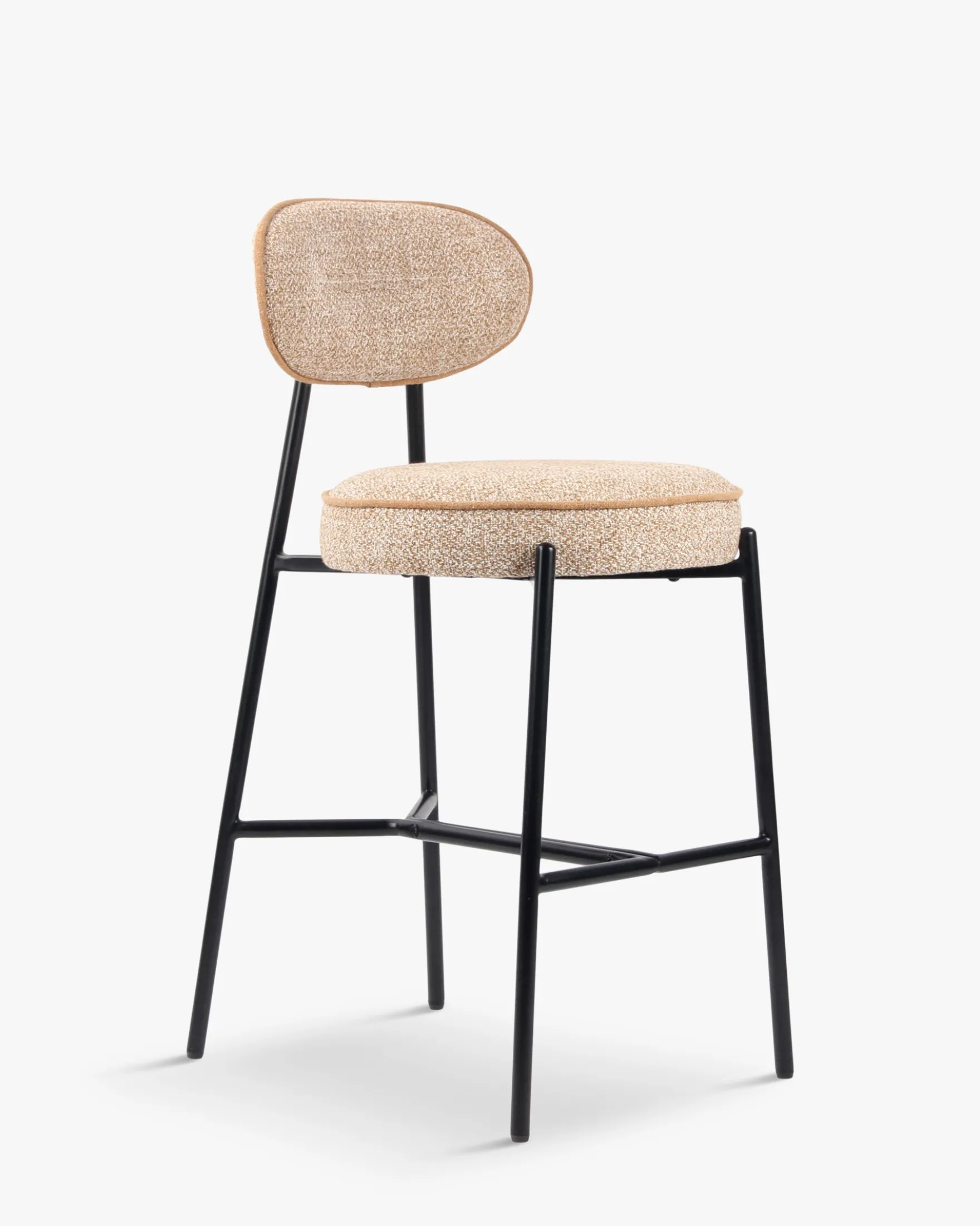 Tabouret de bar, Jaune moucheté, H71 Milo
