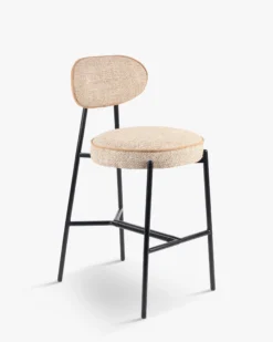 Tabouret de bar, Jaune moucheté, H71 Milo