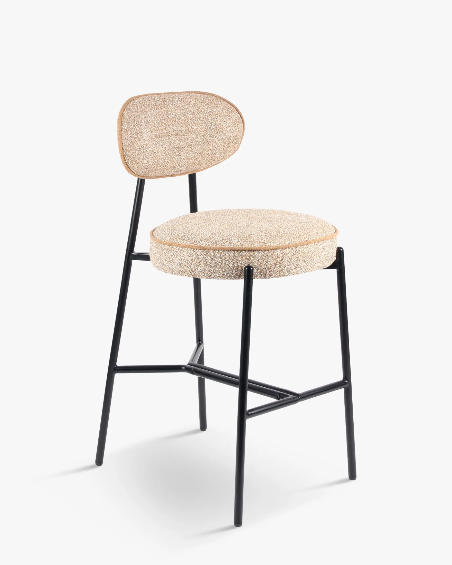Tabouret de bar, Jaune moucheté, H71 Milo