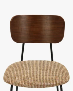 Tabouret de bar, Tweed jaune miami & métal noir, H68 Eero