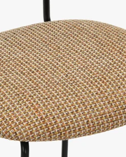 Tabouret de bar, Tweed jaune miami & métal noir, H68 Eero