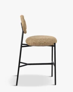 Tabouret de bar, Tweed jaune miami, H71 Arty