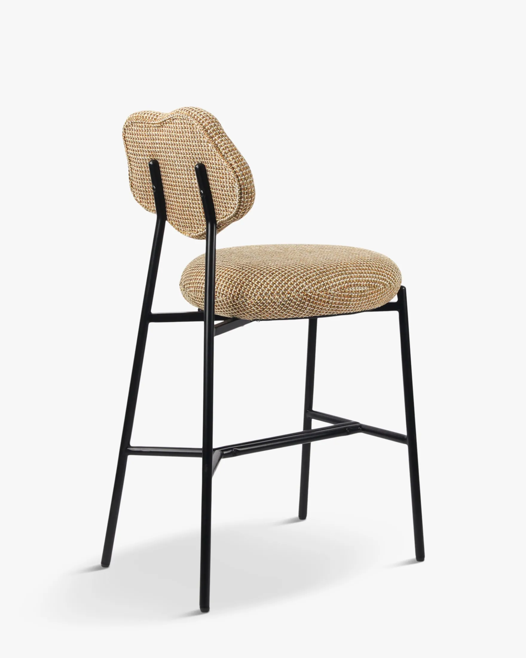 Tabouret de bar, Tweed jaune miami, H71 Arty