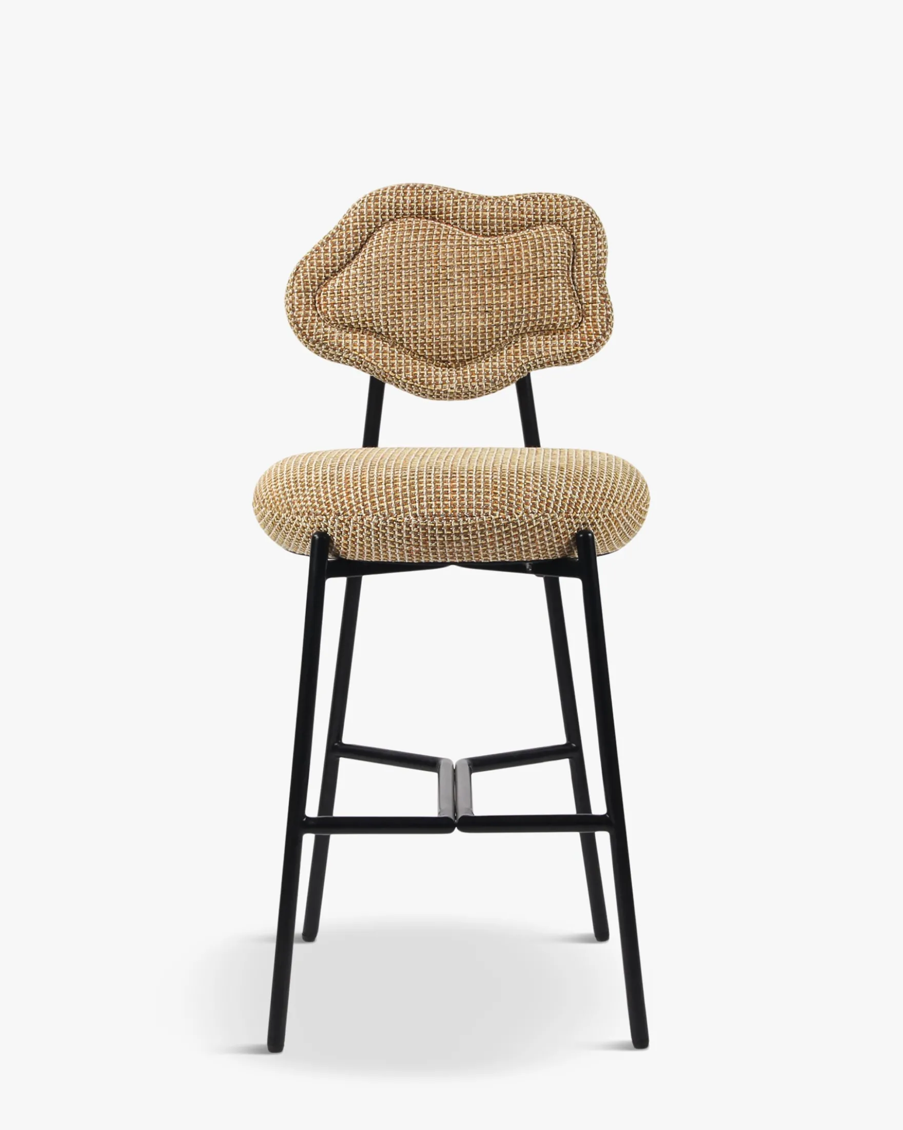 Tabouret de bar, Tweed jaune miami, H71 Arty