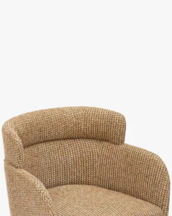 Tabouret de bar, Tweed jaune miami, H80 Baron