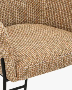 Tabouret de bar, Tweed jaune miami, H80 Baron