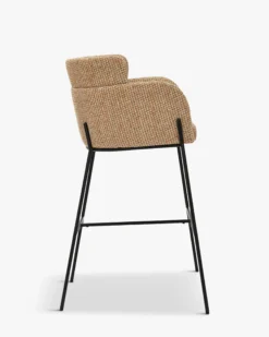 Tabouret de bar, Tweed jaune miami, H80 Baron
