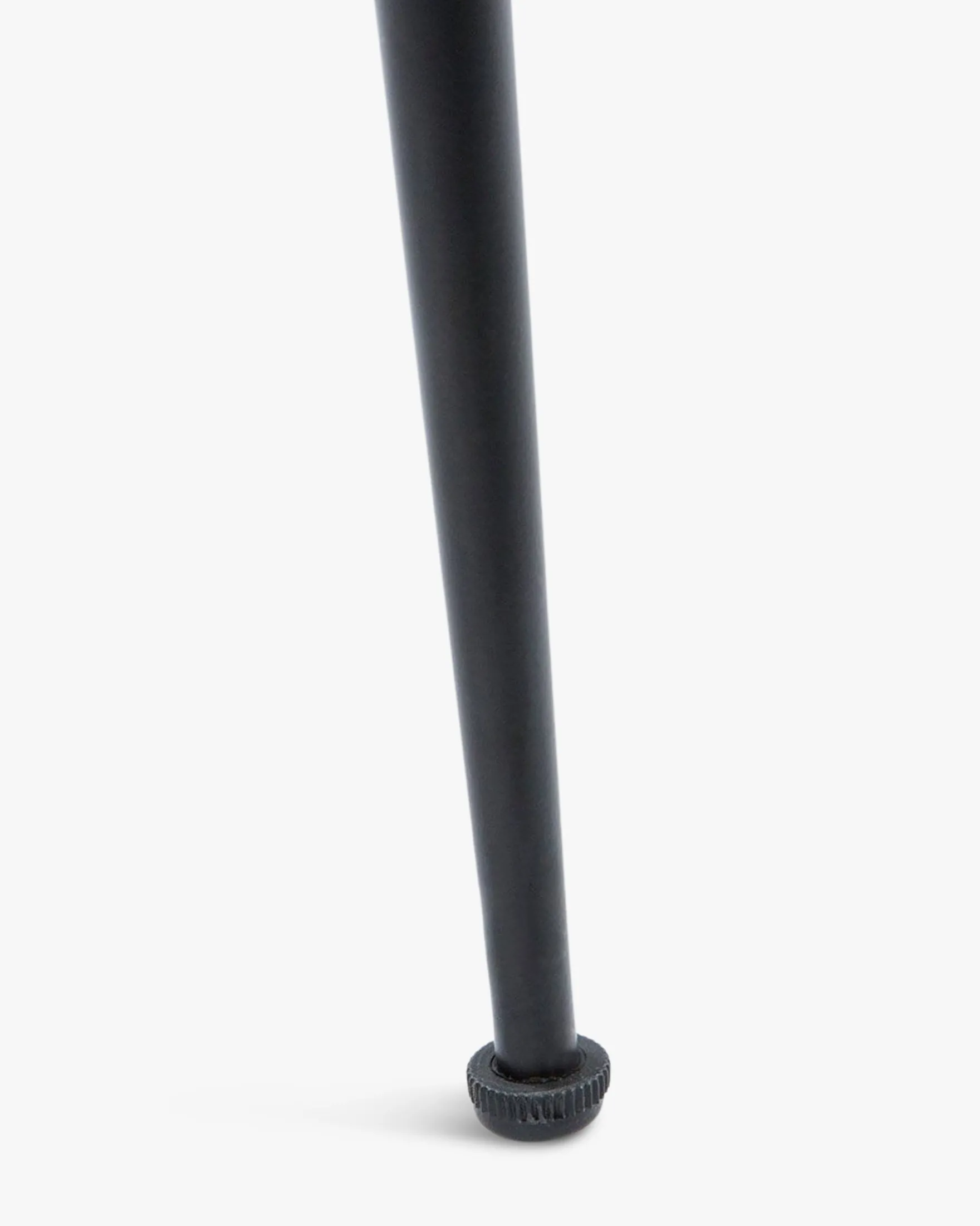 Tabouret de bar, Velours taupe & métal noir, H65 Wayne
