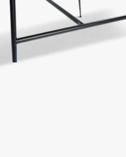 Tabouret de bar, Velours taupe & métal noir, H65 Wayne