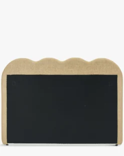 Tête de lit, Bouclette blanc nature & Beige avoine, L185 Oceano