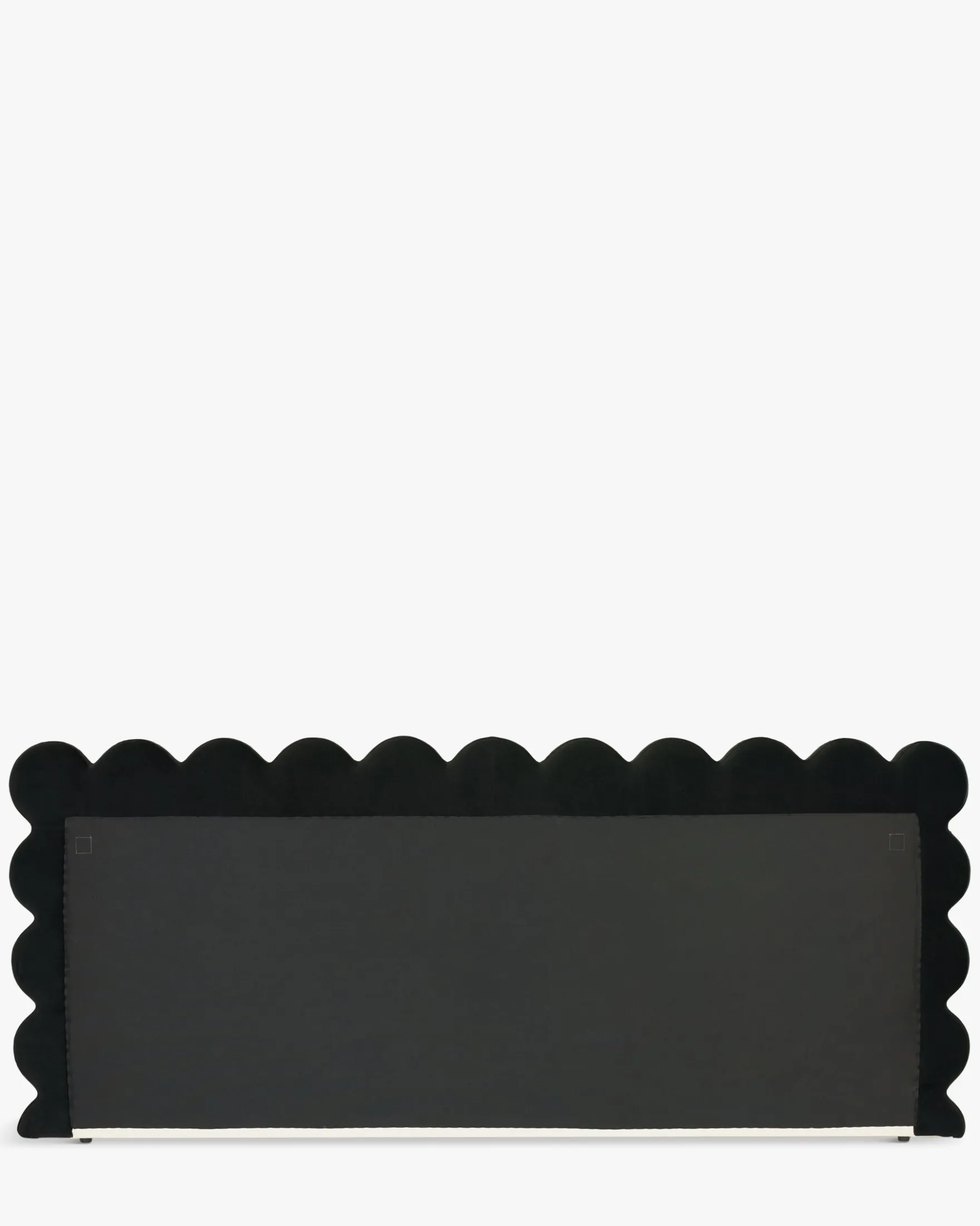 Tête de lit, Ecru peluche & velours noir, L280 Aria