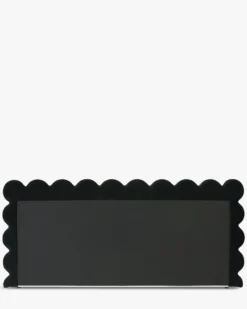 Tête de lit, Ecru peluche & velours noir, L260 Aria