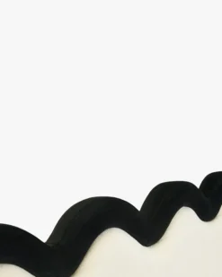 Tête de lit, Ecru peluche & velours noir, L260 Aria