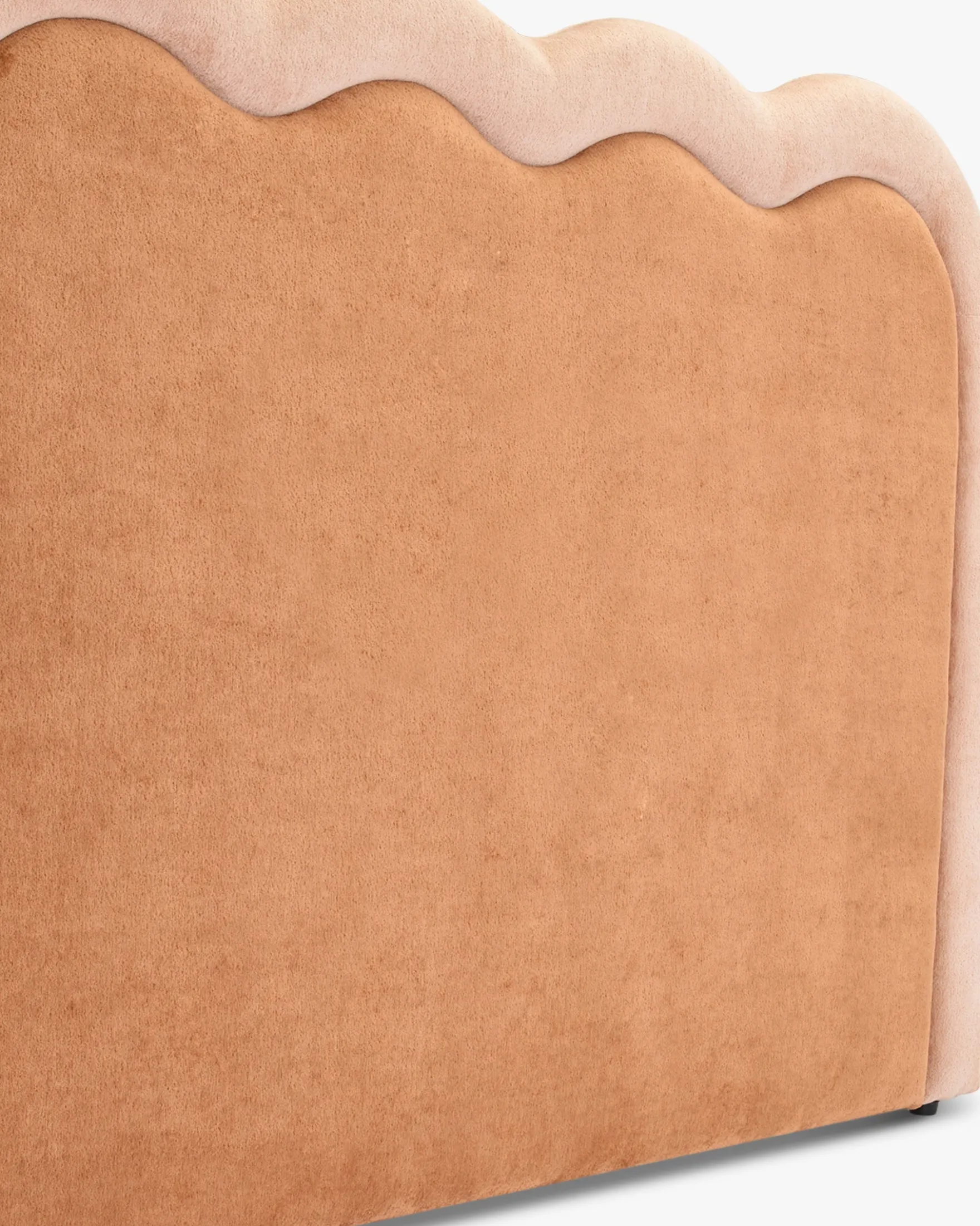 Tête de lit, Marron peluche & Rose peluche, L185 Oceano