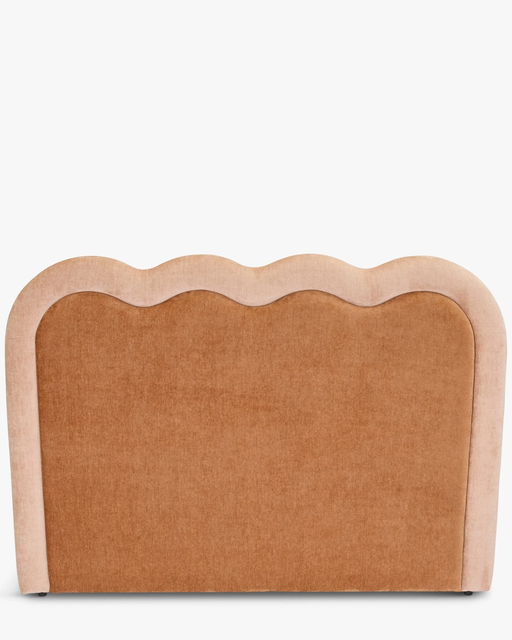 Tête de lit, Marron peluche & Rose peluche, L185 Oceano