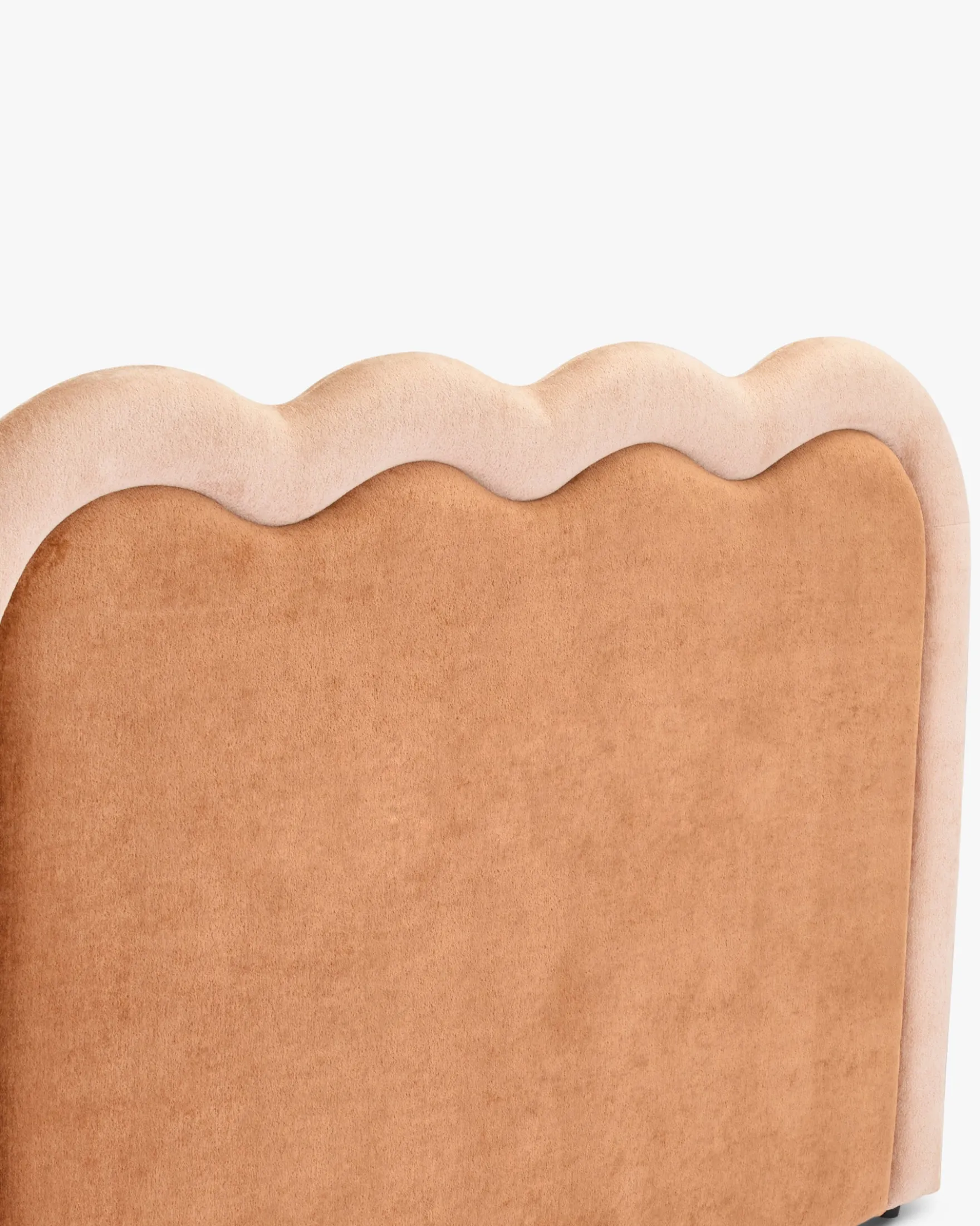 Tête de lit, Marron peluche & Rose peluche, L185 Oceano