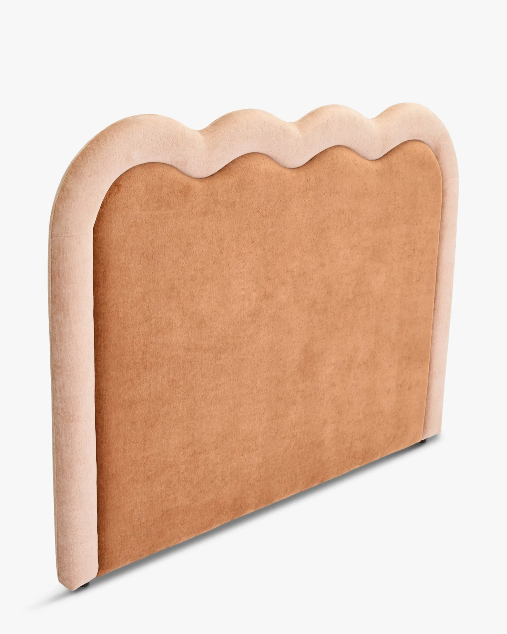 Tête de lit, Marron peluche & Rose peluche, L185 Oceano
